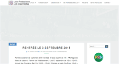 Desktop Screenshot of lyceeleschartrons.fr